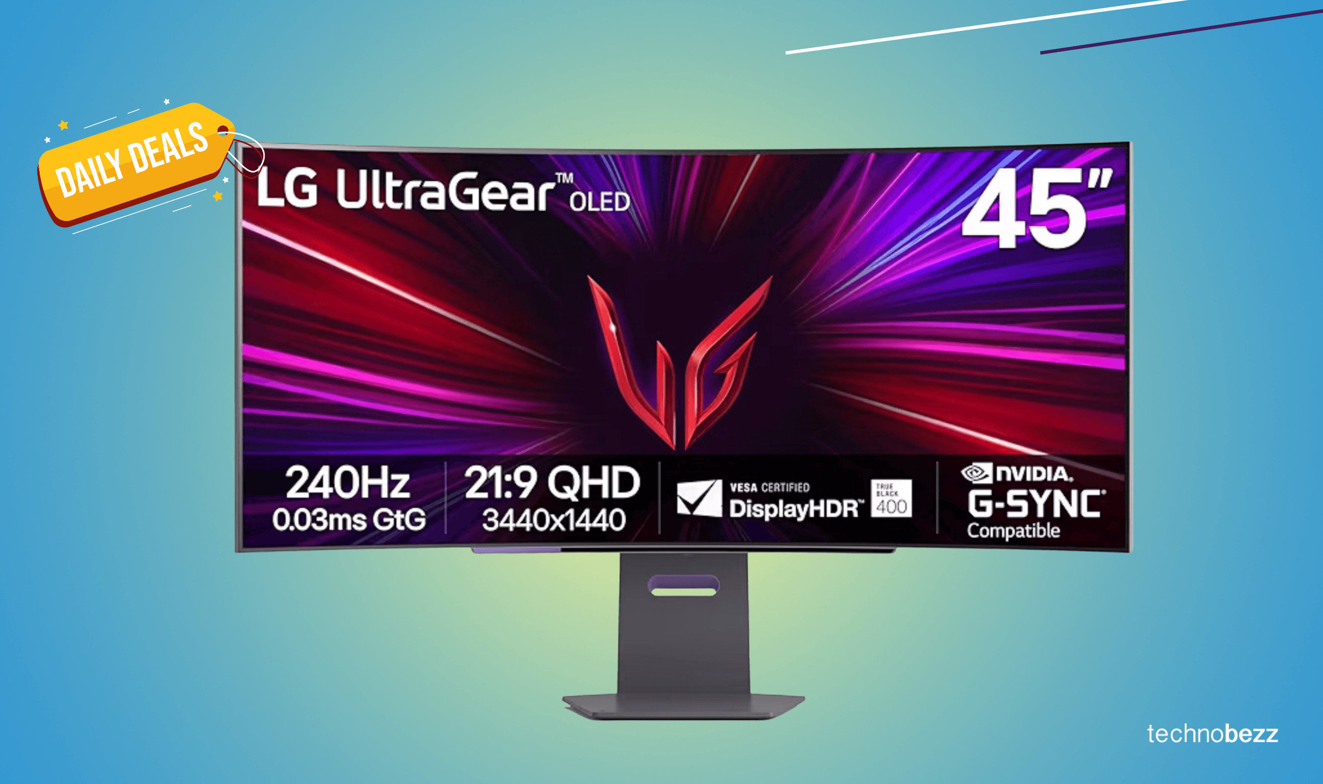 Amazon discounts LG 45GS95QE Ultragear OLED gaming monitor to $999.99