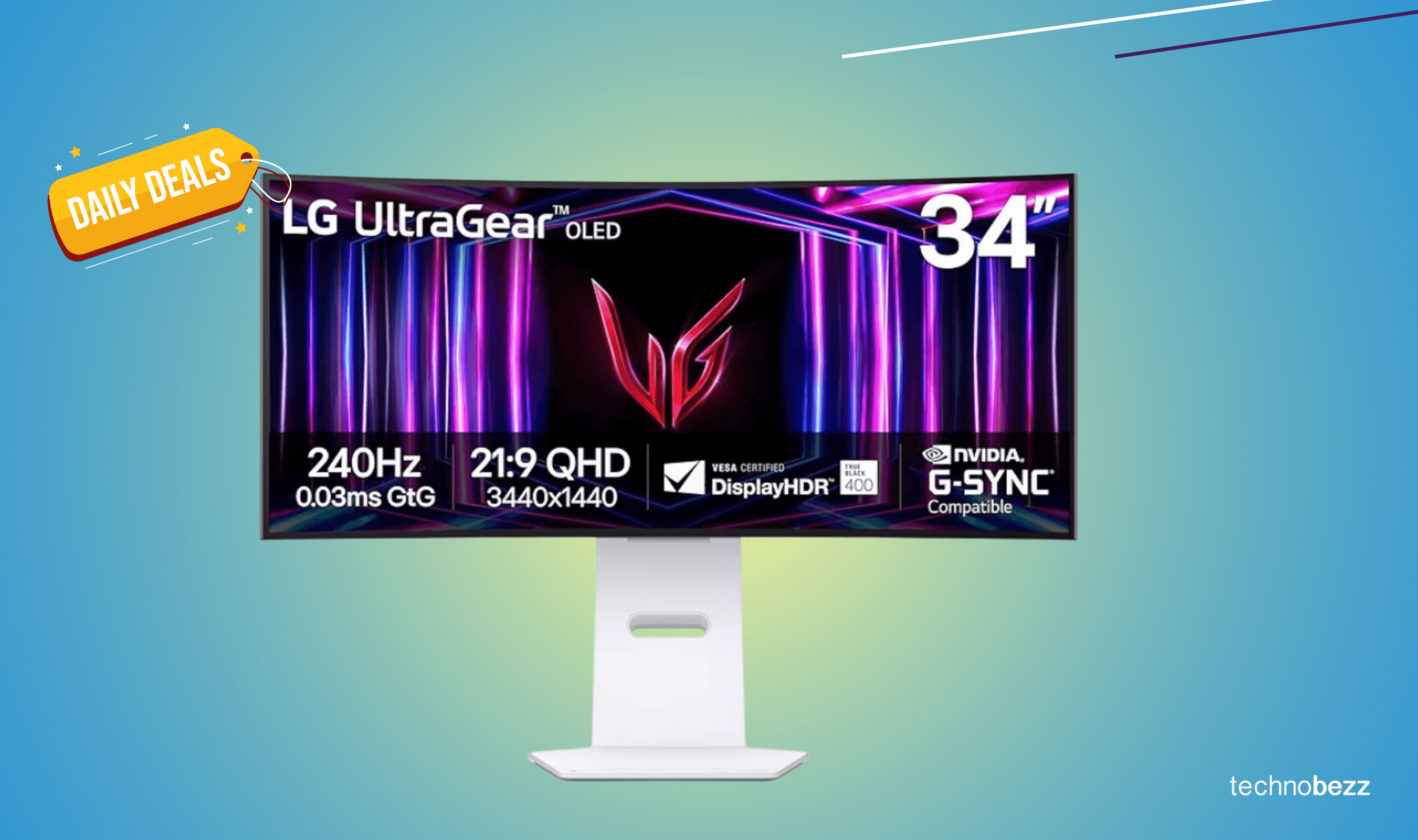 LG 34GS95QE Ultragear OLED gaming monitor drops to $1063.53