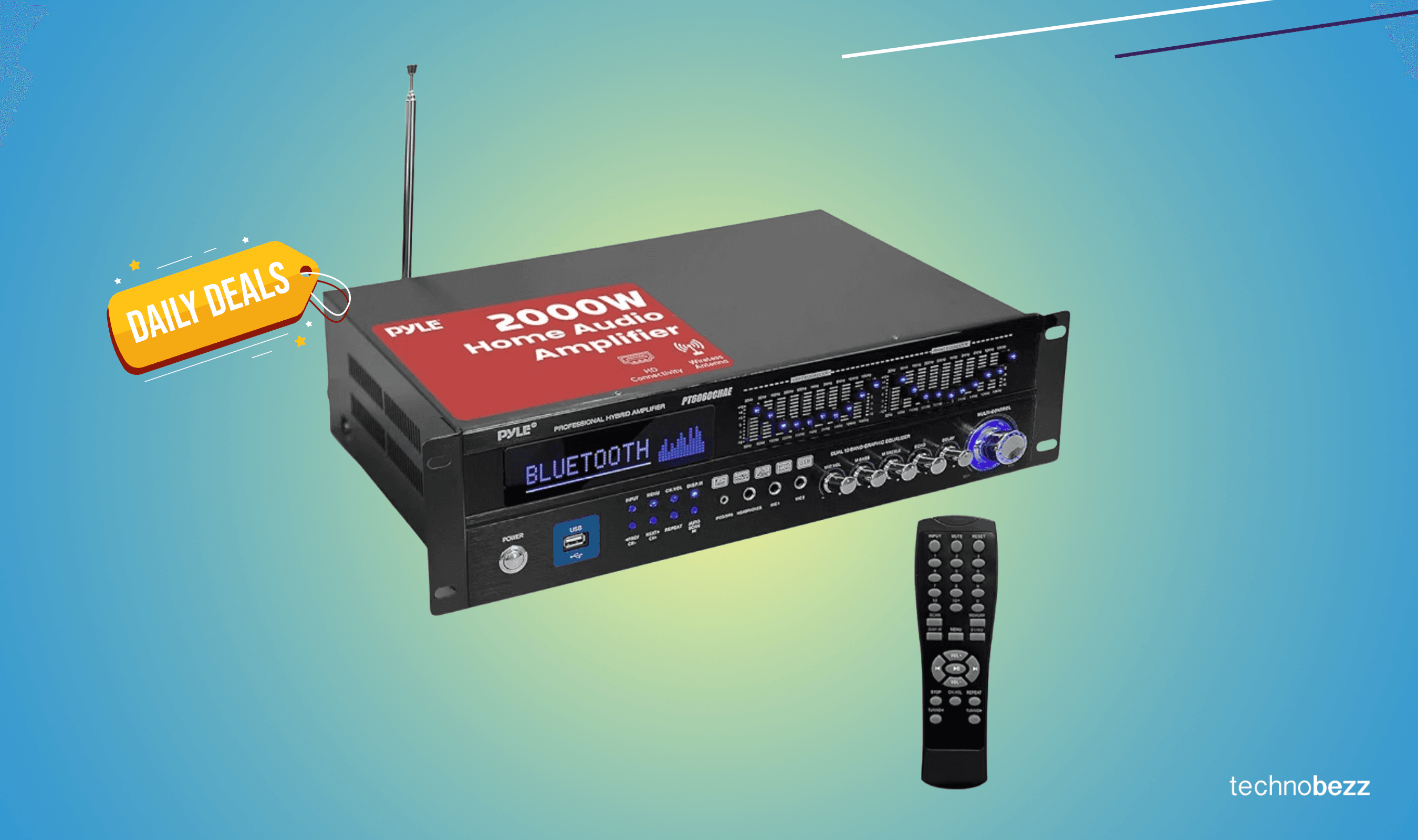 Pyle Bluetooth Hybrid Home Amplifier drops to $172.30 