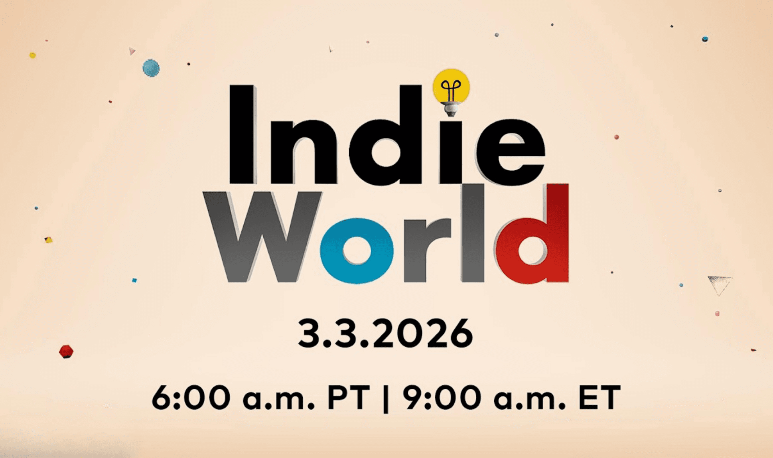 Nintendo Announces 15 Minute Indie World Showcase for March 3