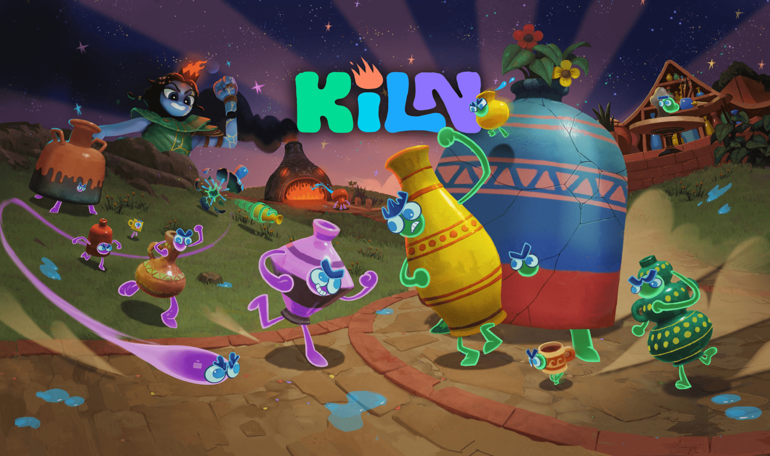Double Fine's multiplayer pottery brawler Kiln launches April 23 on multiple platforms