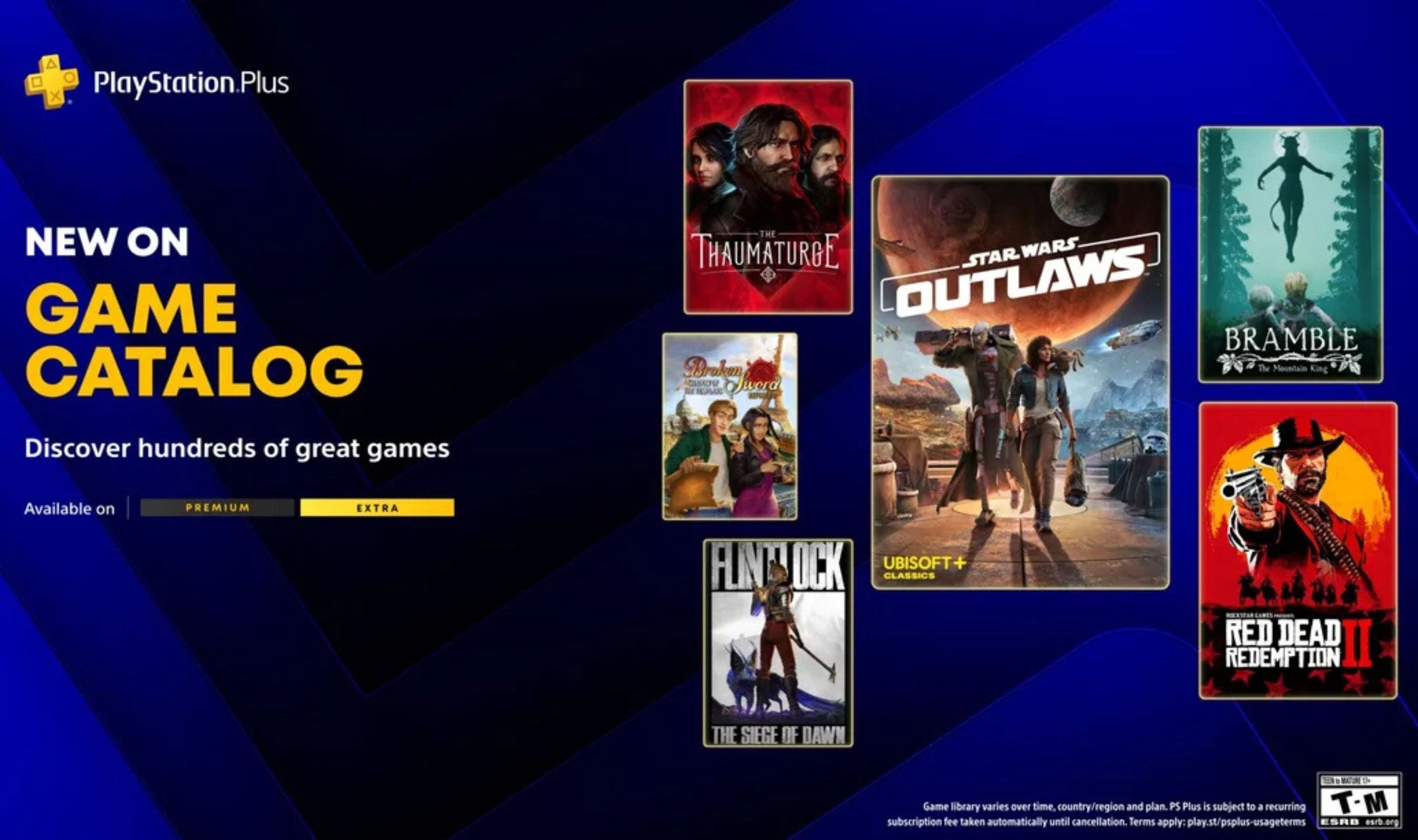 Sony Announces Star Wars Outlaws and Red Dead Redemption 2 for May PlayStation Plus Catalog