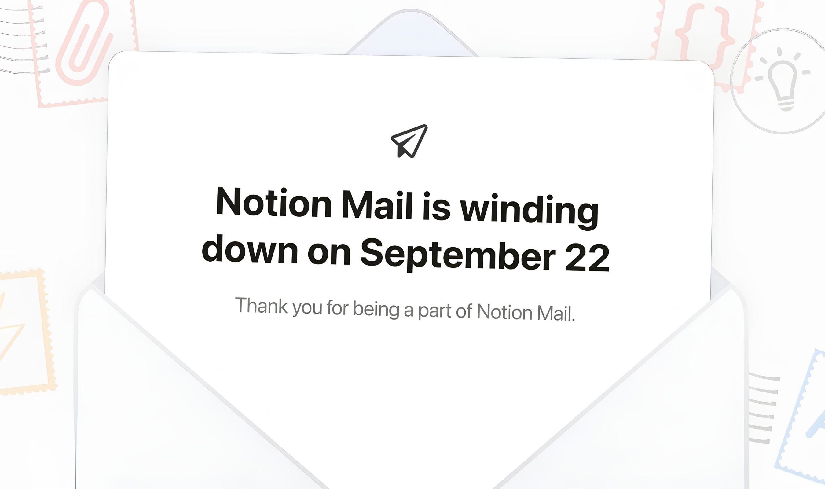 Notion Shuts Down Its Email Client Because More Than Half of Users Never Open It