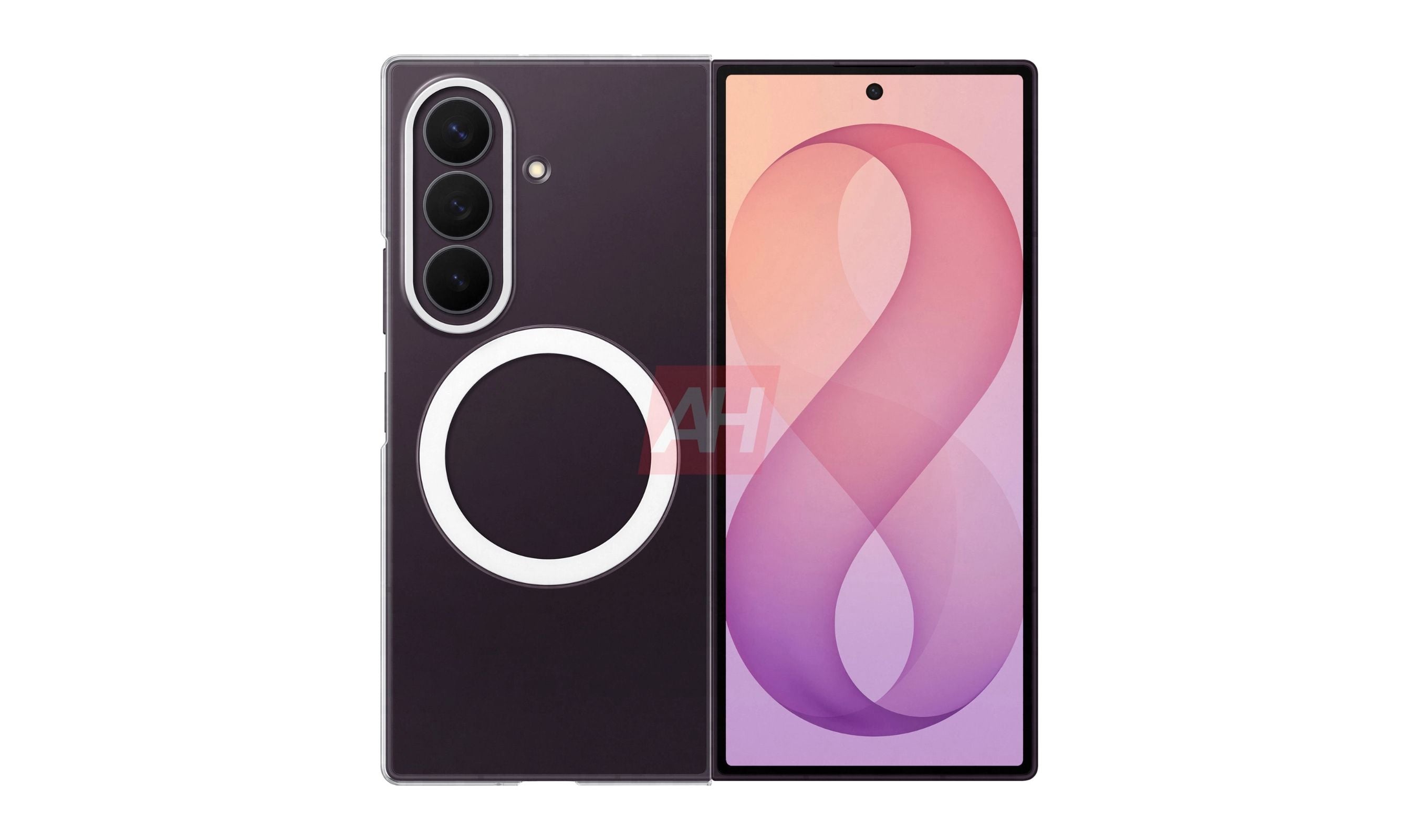 Samsung Galaxy Z Fold 8 Ultra Leaks Reveal a Dark Burgundy Violet Shadow Finish