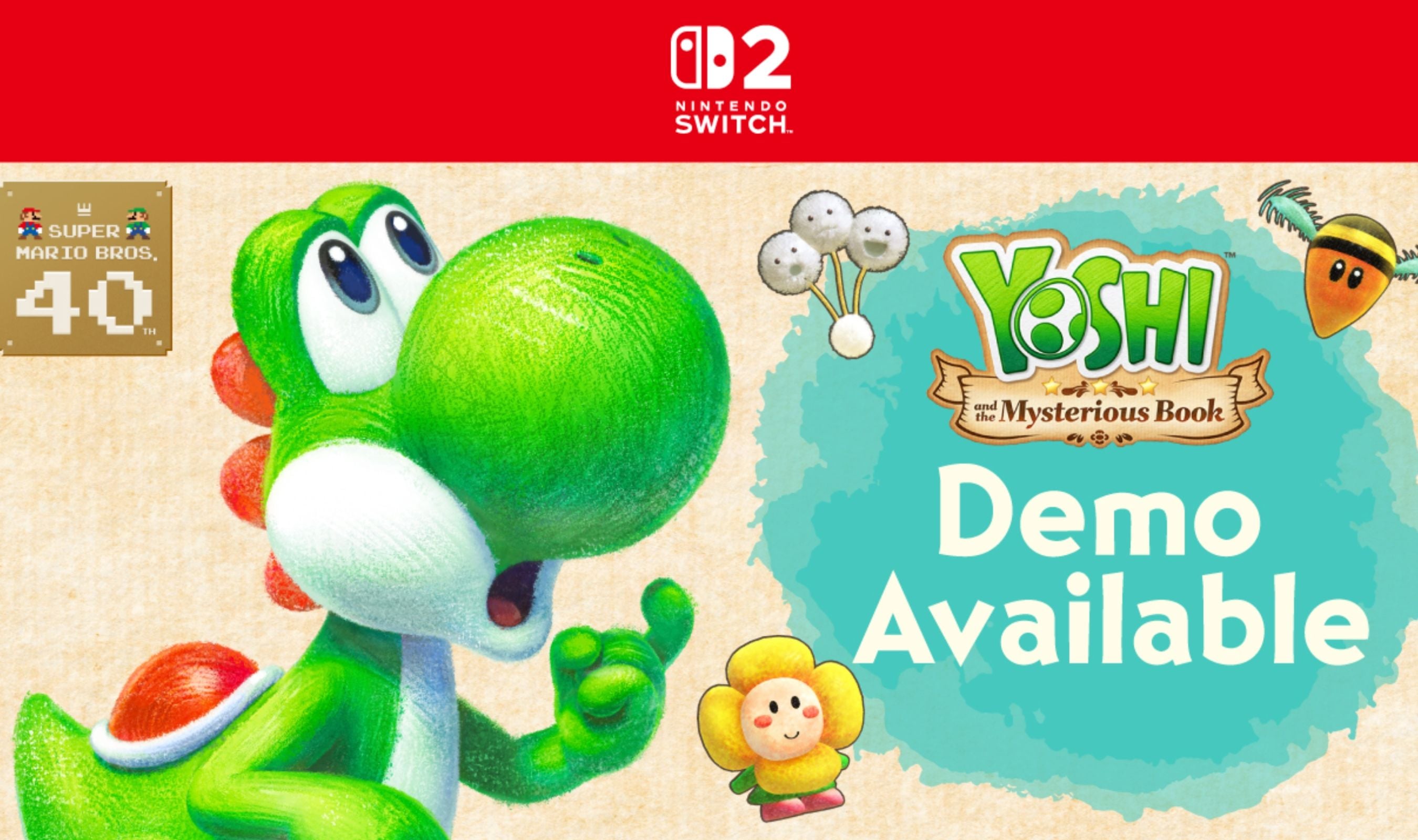 Nintendo Releases Free Yoshi and the Mysterious Book Demo for Switch 2 with Save Transfer Support