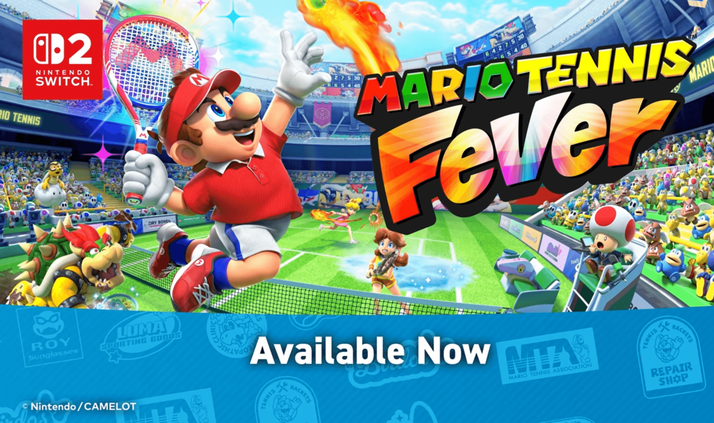 Mario Tennis Fever Gets Free Galaxy Update with Black Hole Racket and GameShare