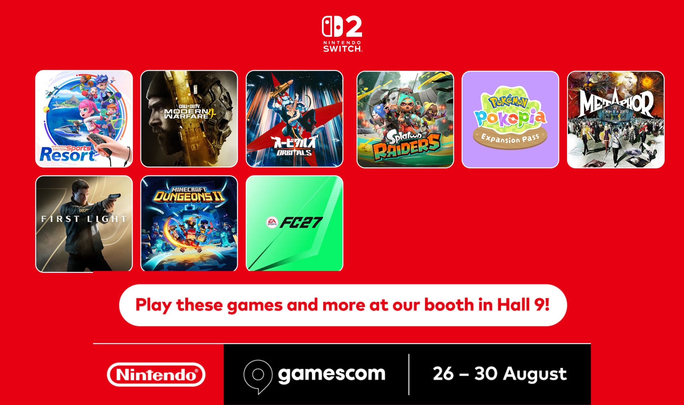 Nintendo Announces Gamescom 2026 Lineup Featuring Modern Warfare 4 and 007 First Light