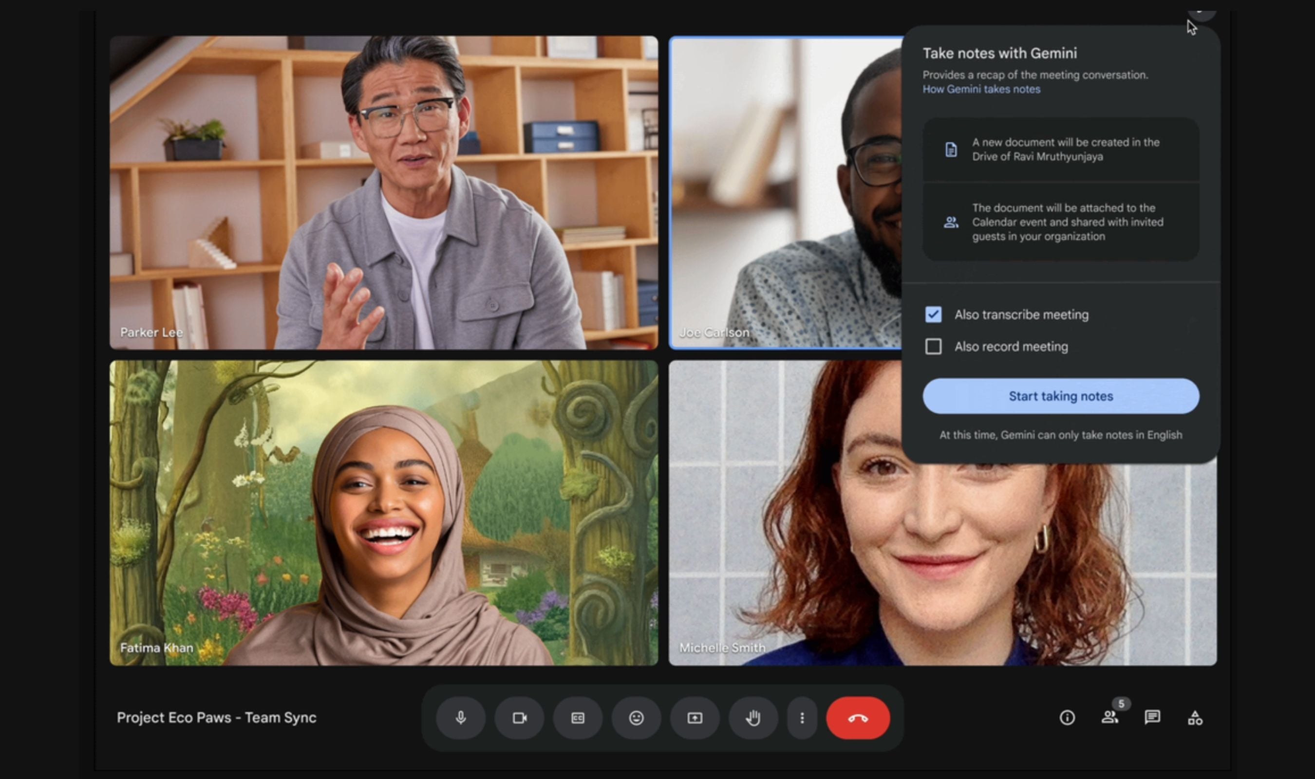 Google Meet Adds Note Taking Feature for In-Person Meetings