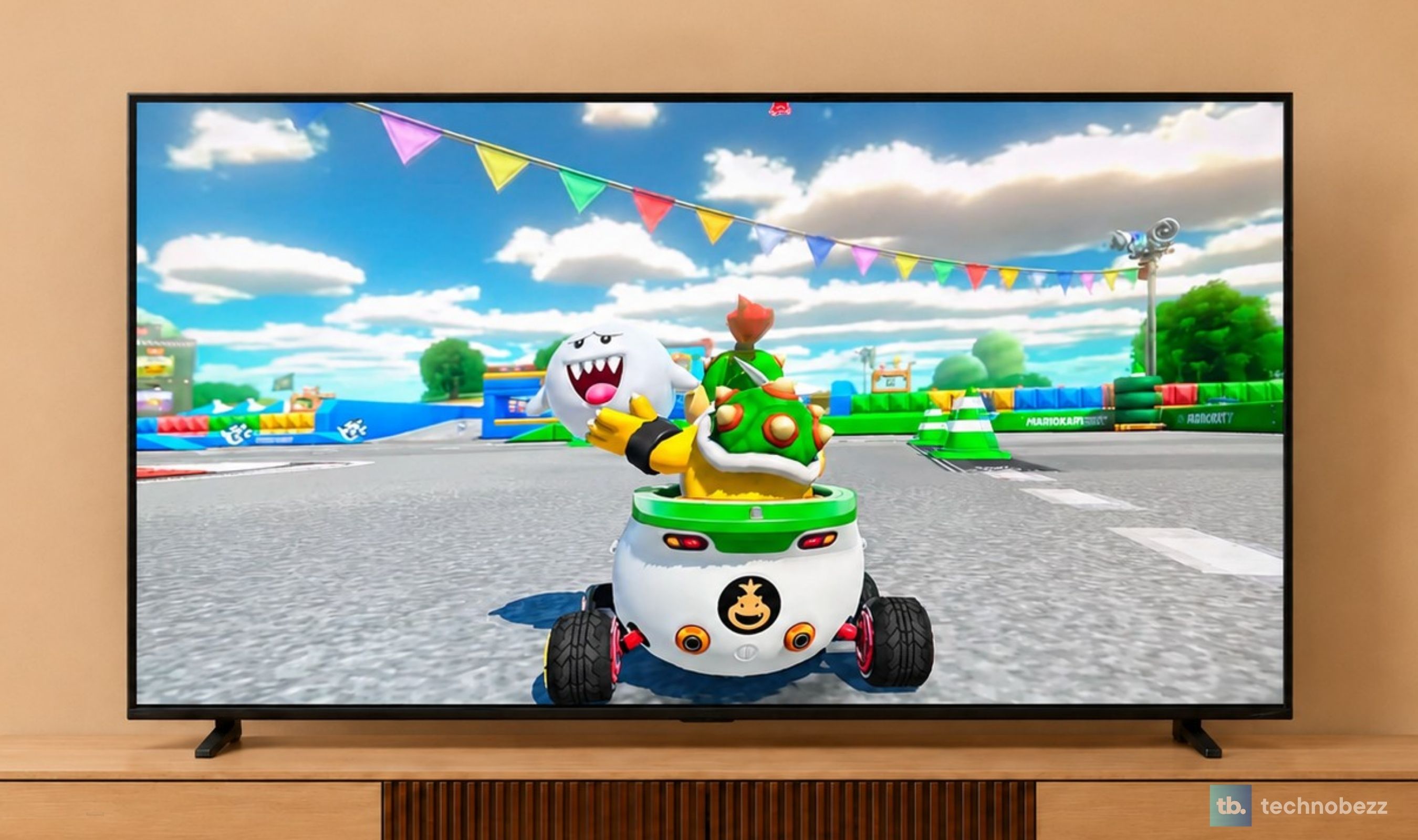 Mario Kart 8 Deluxe running on the Hisense M7SR