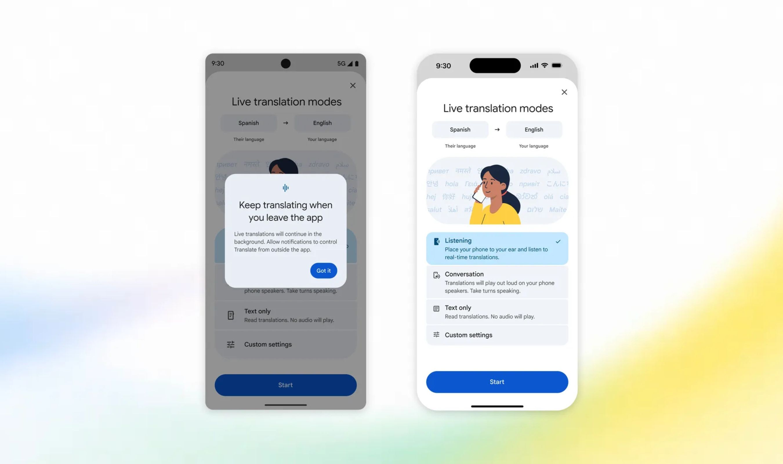 Google Translate Adds Background Live Translations on Android