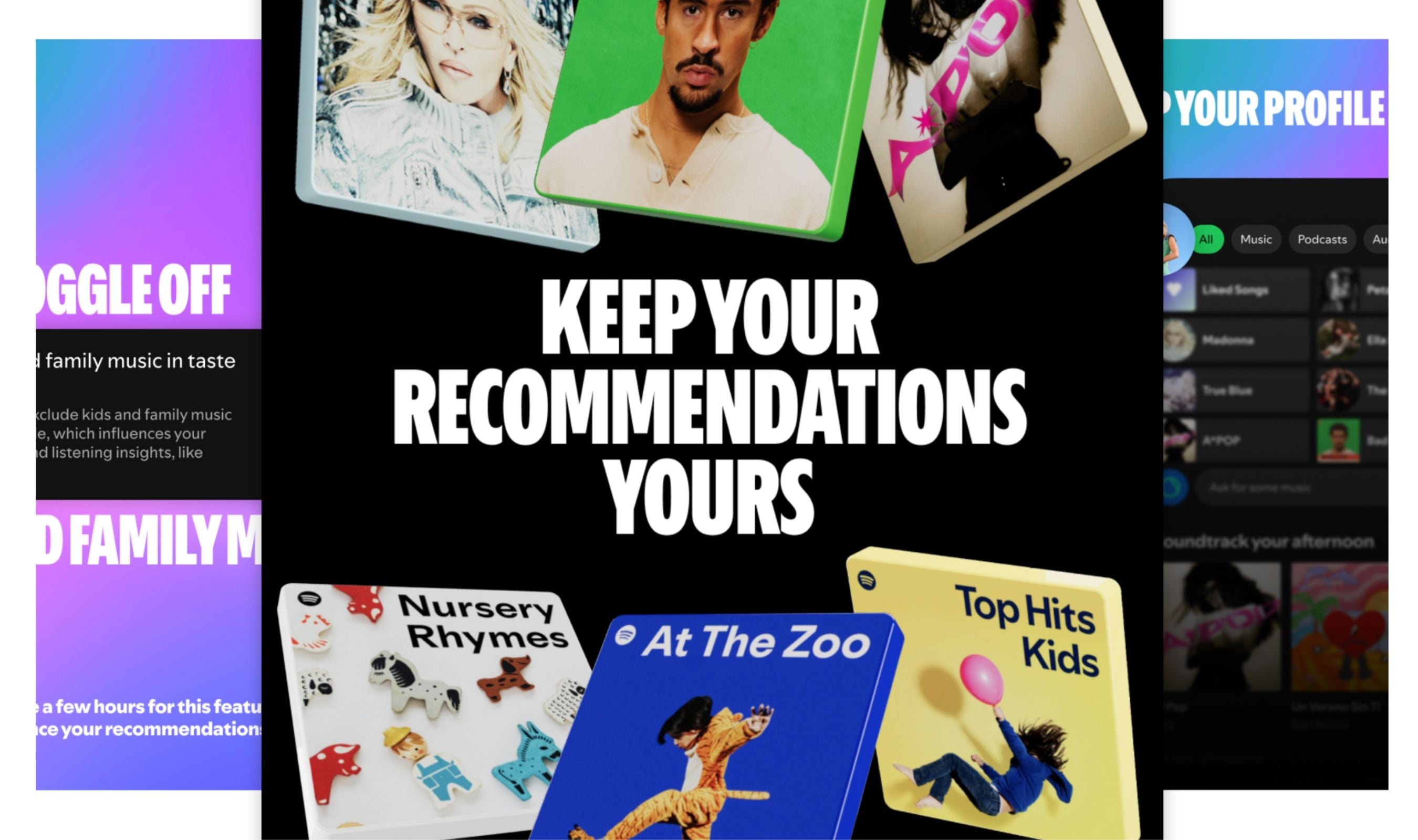 Spotify Adds Toggle to Keep Kids Music Out of Your Recommendations