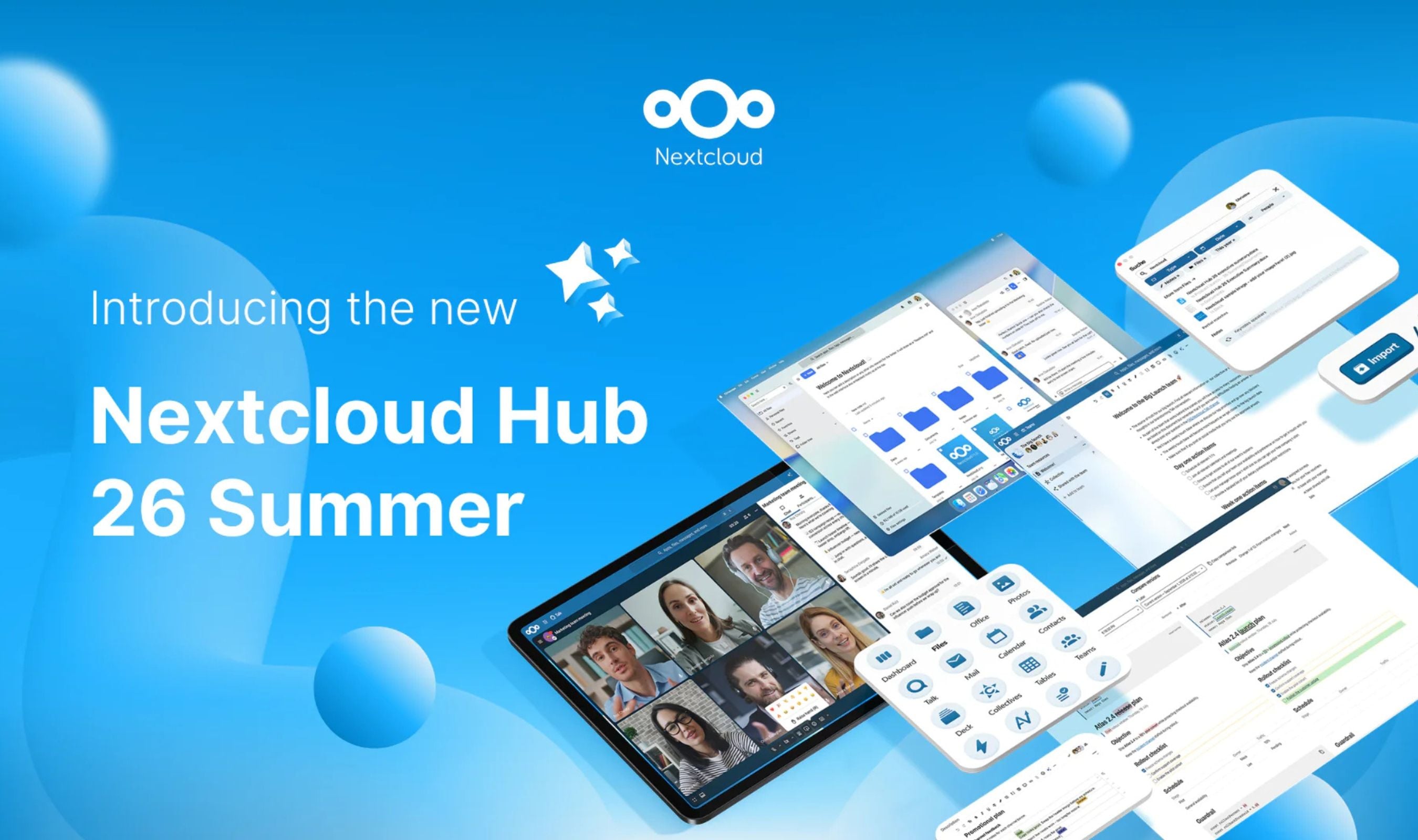 Nextcloud Hub 26 Summer, Classified Conversations, Office for Desktop
