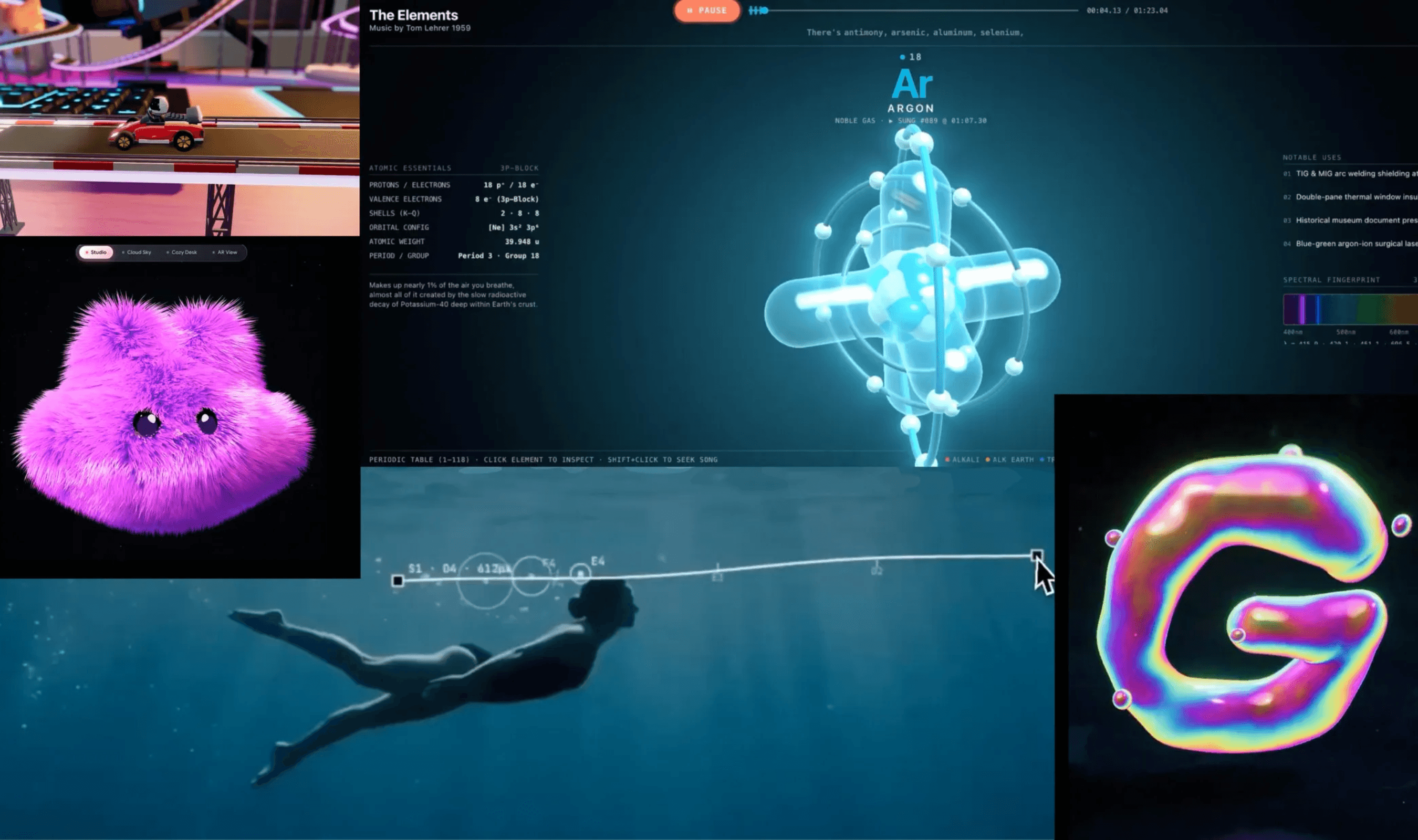Google Shows Gemini 4 Argon Building a 3D Library With 5,000 Lines