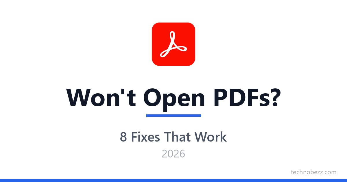 Pdf Fix Adobe Acrobat Reader Will Not Open PDFs? 8 Ways to Fix It | Technobezz