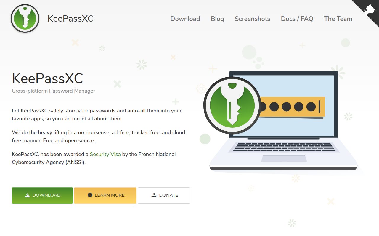 KeePassXC official website