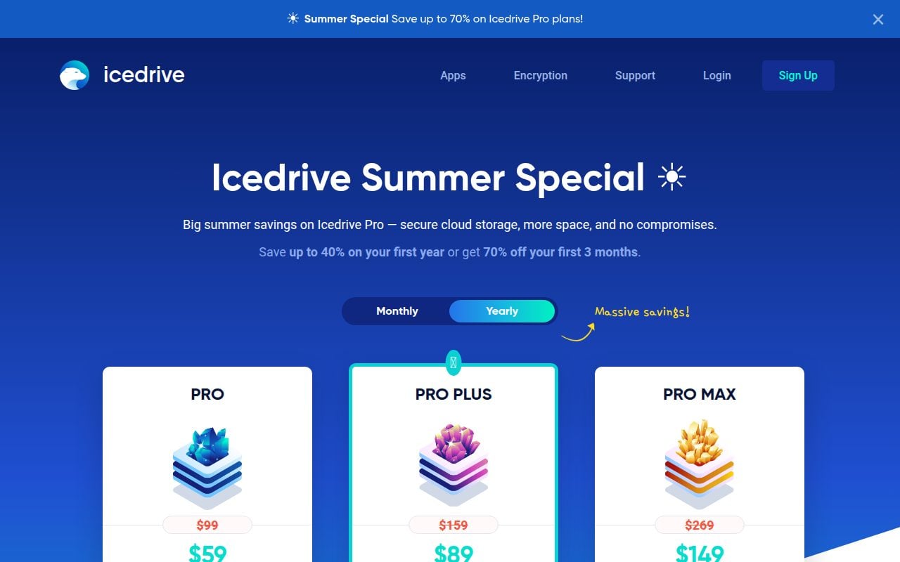 Icedrive official website
