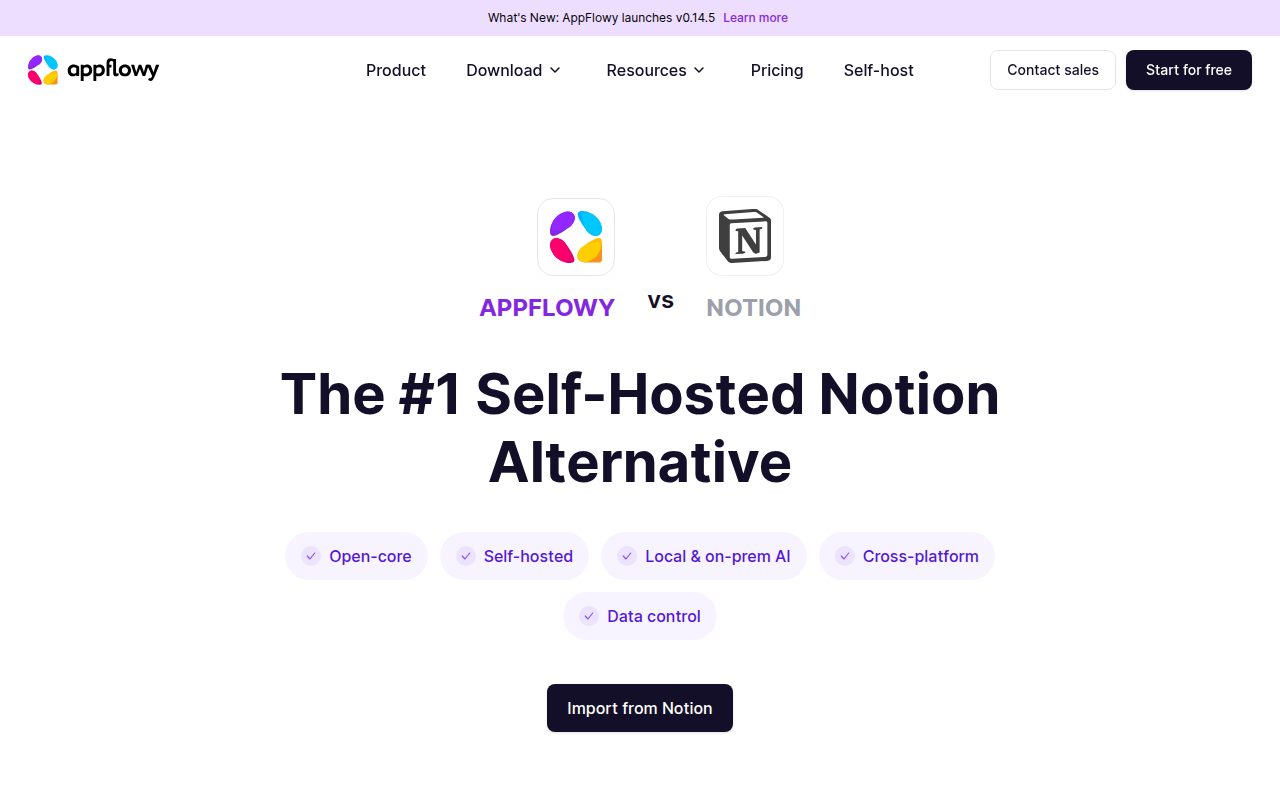 AppFlowy official website