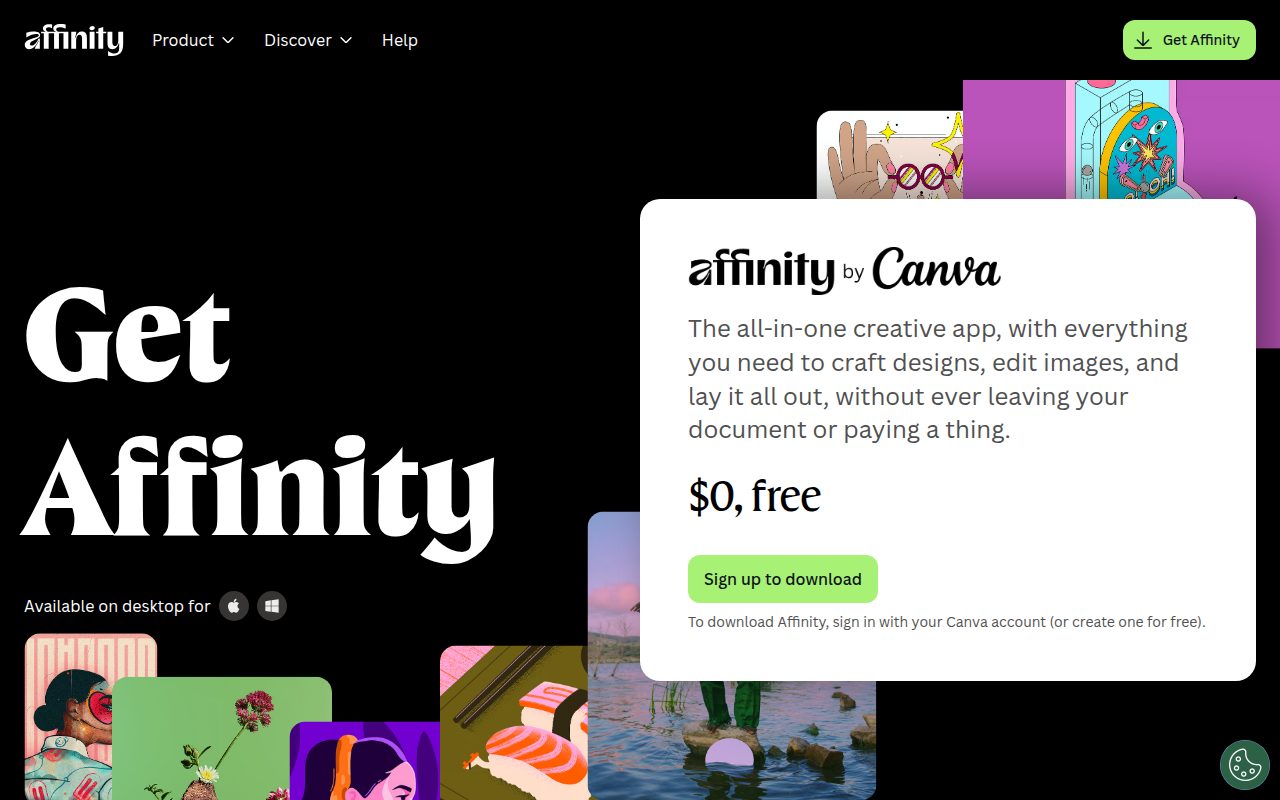 Affinity official website