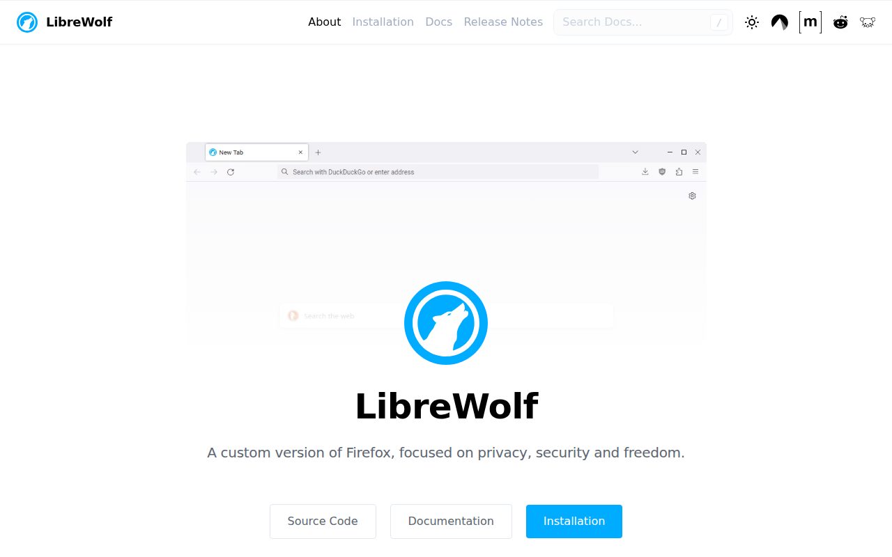 LibreWolf official website