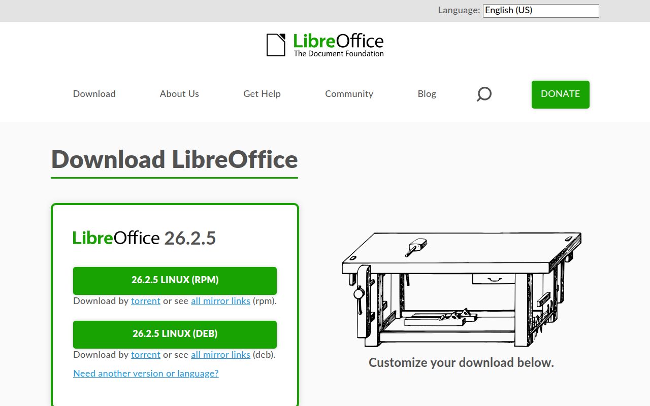 LibreOffice official website