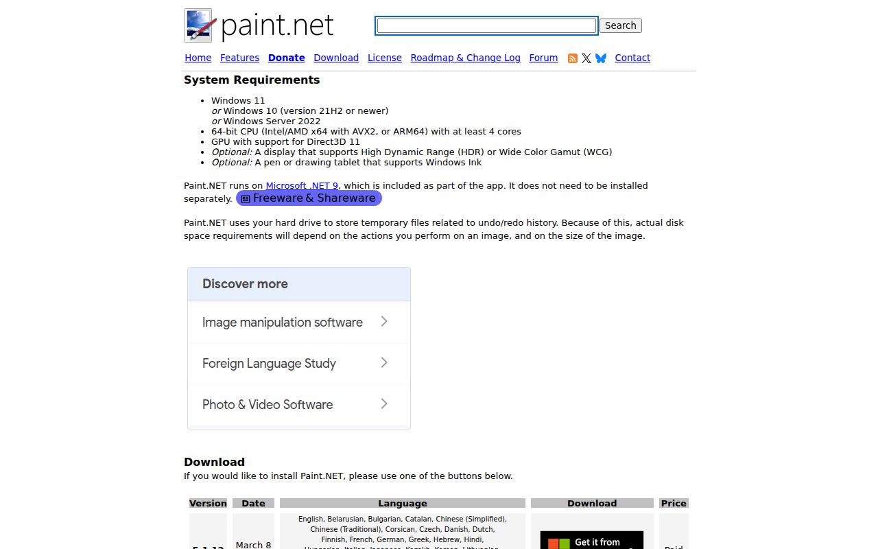 Paint.NET official website