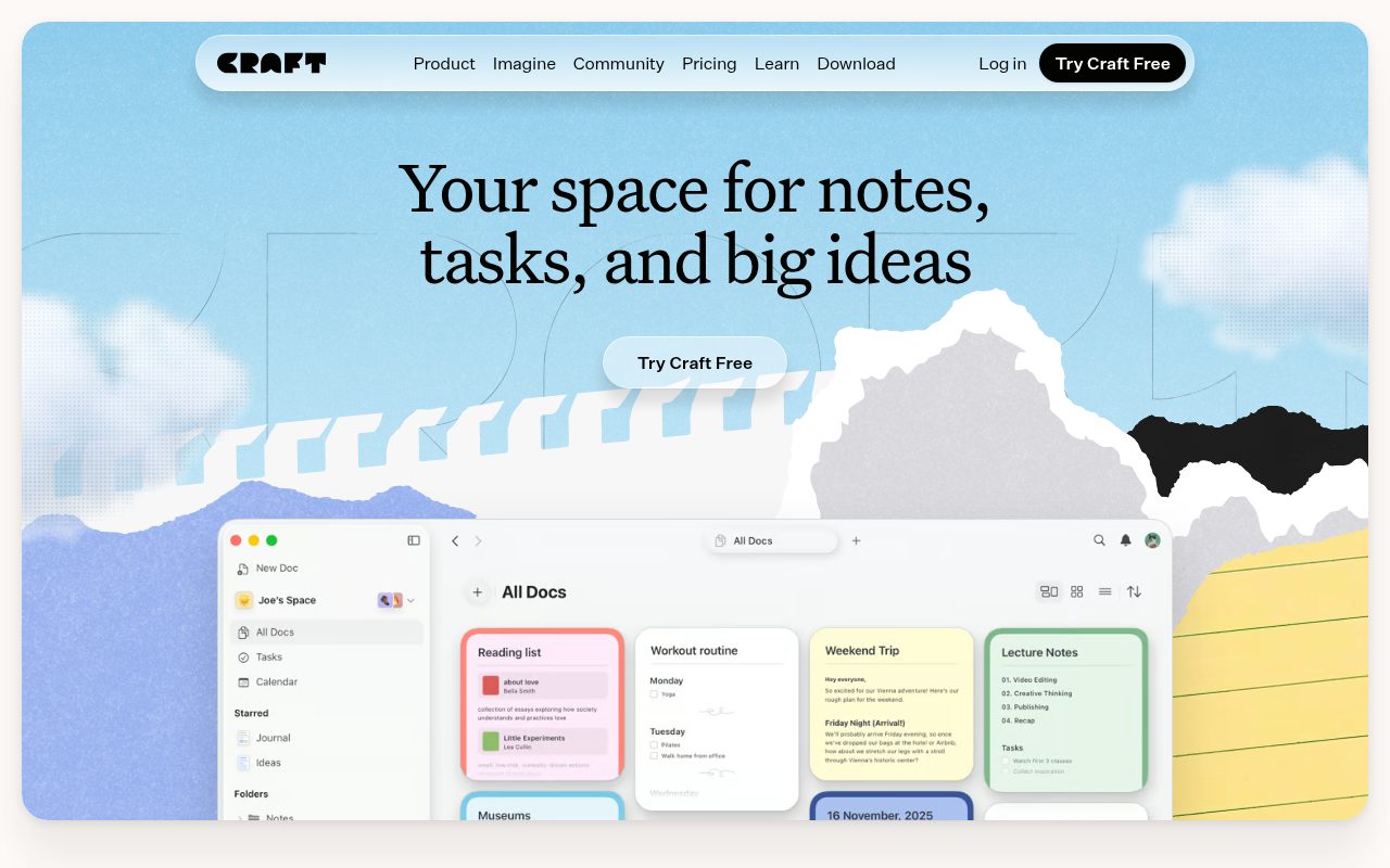 Craft official website