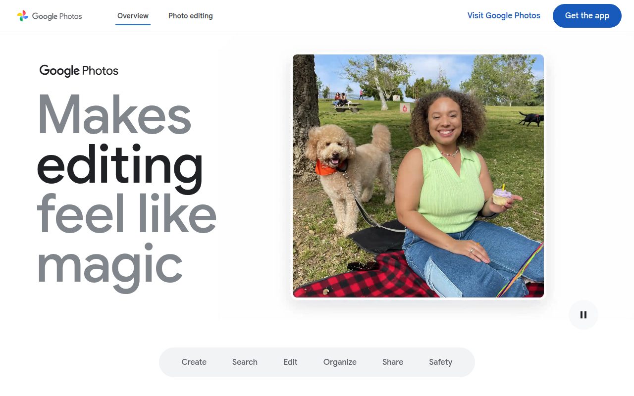Google Photos official website
