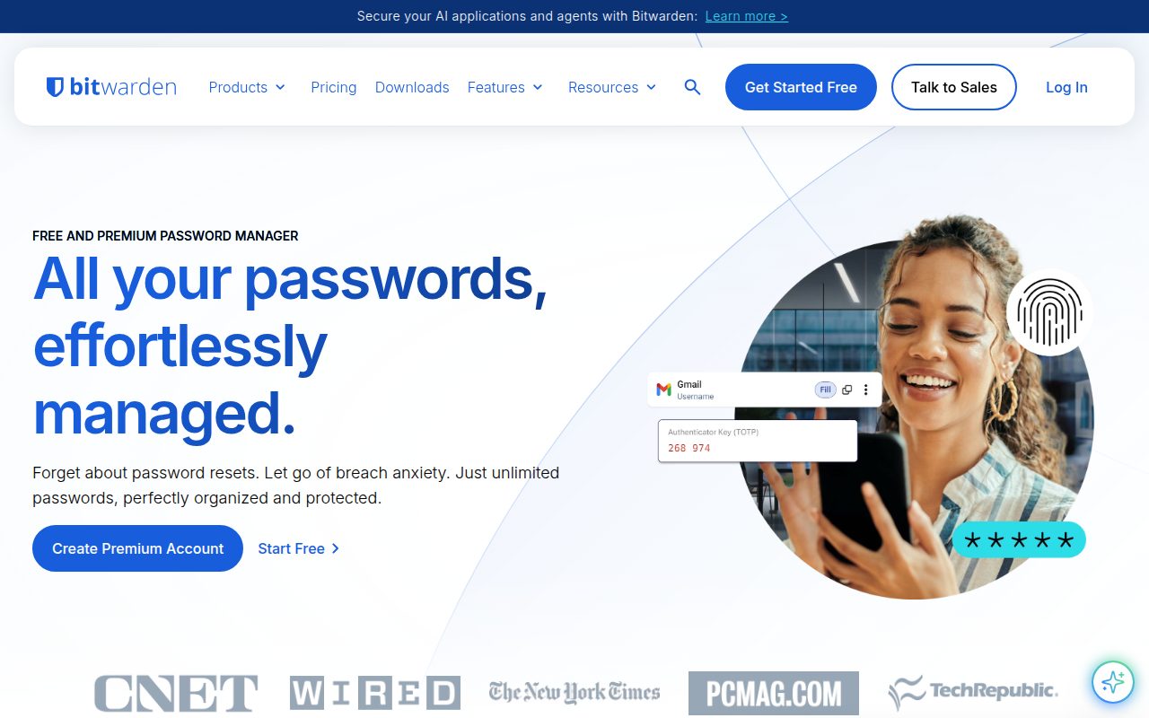 Bitwarden official website