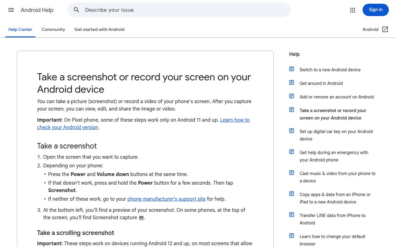 Android Screen Record official website