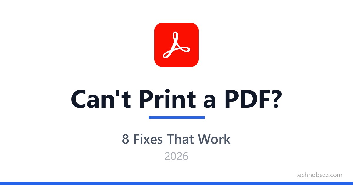 Pdf Cannot Send Completely Cannot Print a PDF From Adobe Acrobat? 8 Fixes That Work | Technobezz