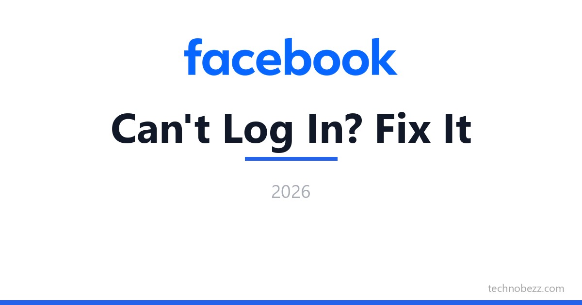Can t Log Into Facebook How To Fix It 2026 Technobezz Can t Log Into Facebook How To Fix It 2026 Technobezz
