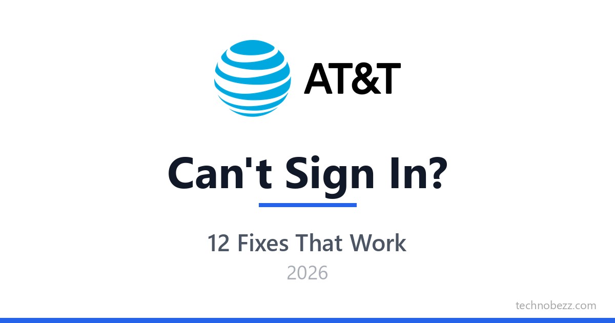 Can't Sign In to AT&T Email? Steps to Get Back In | Technobezz