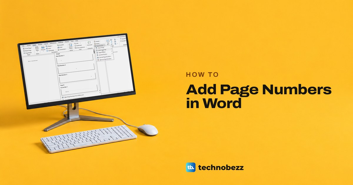 How to Add Page Numbers in Word From Any Page