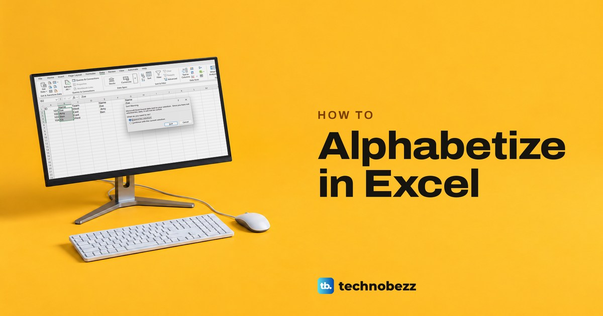How to Alphabetize in Excel Without Breaking Rows