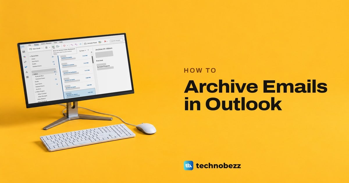 How to Archive Emails in Outlook and Find Them