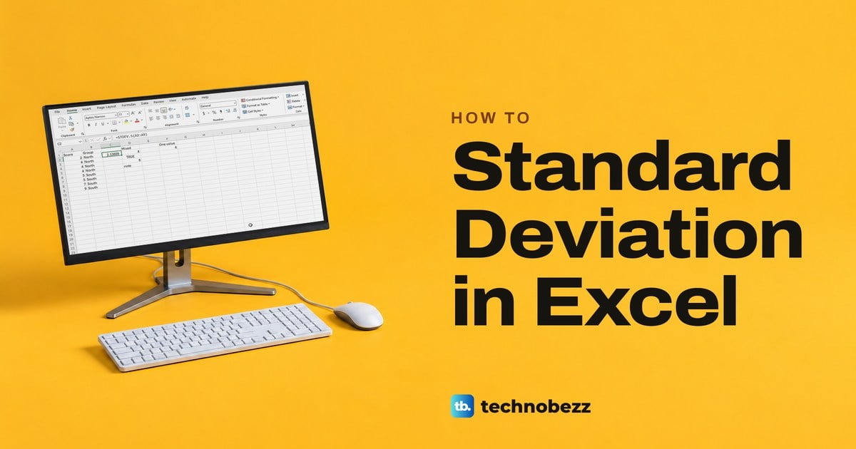 How to Calculate Standard Deviation in Excel