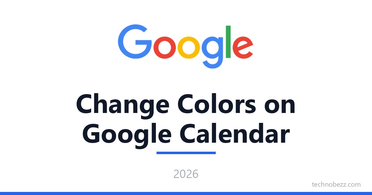 How to Change Colors on Google Calendar | Technobezz