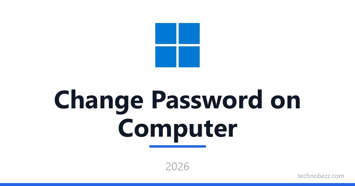 How to Change Password on Computer in Windows 11 and 10 | Technobezz