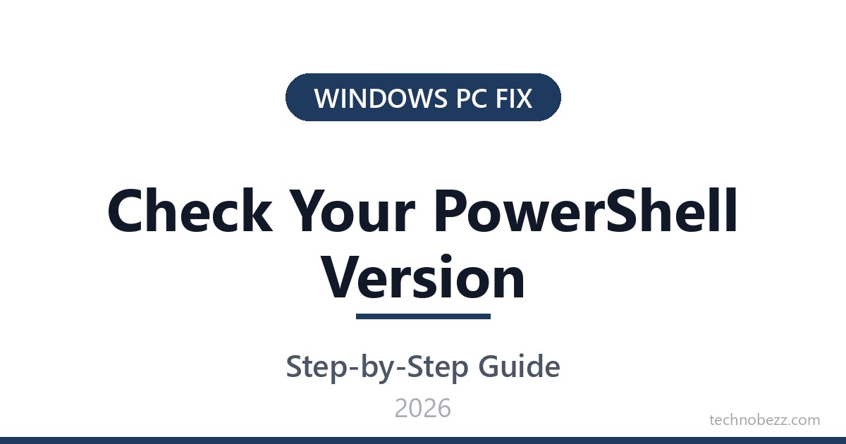 Ver Command Windows How to Check Your PowerShell Version in Windows | Technobezz