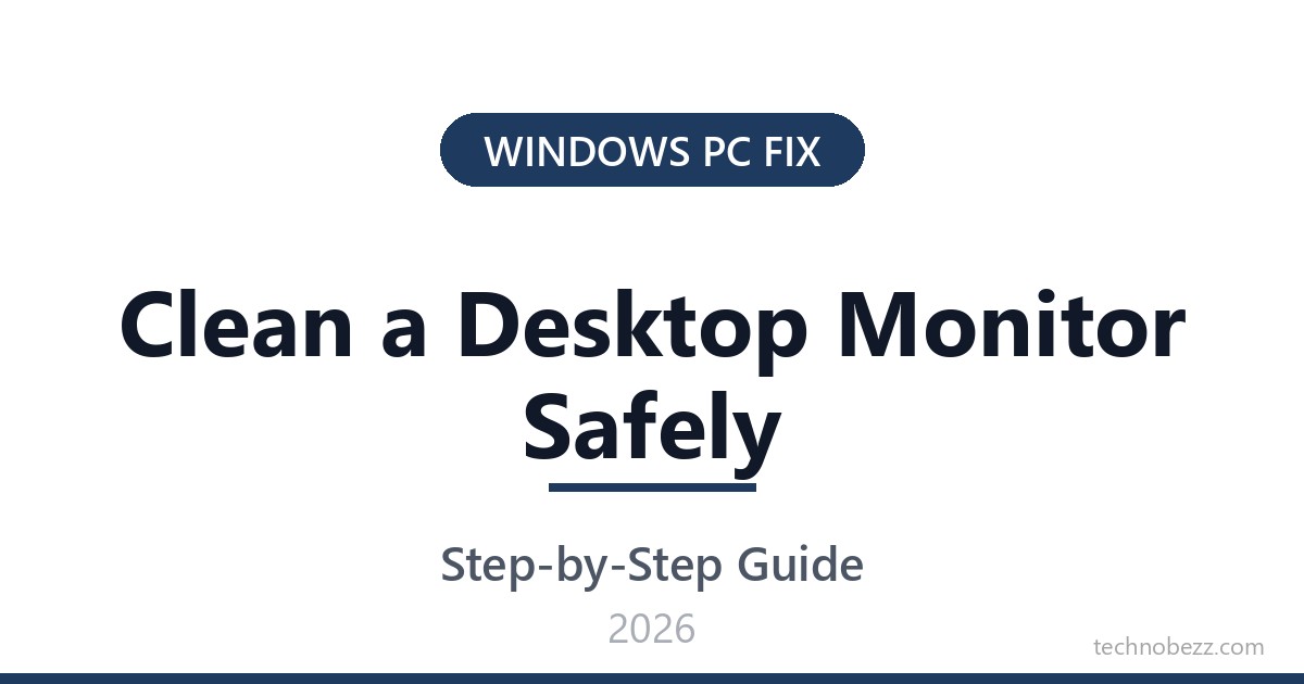How to Clean a Desktop Monitor Safely | Technobezz