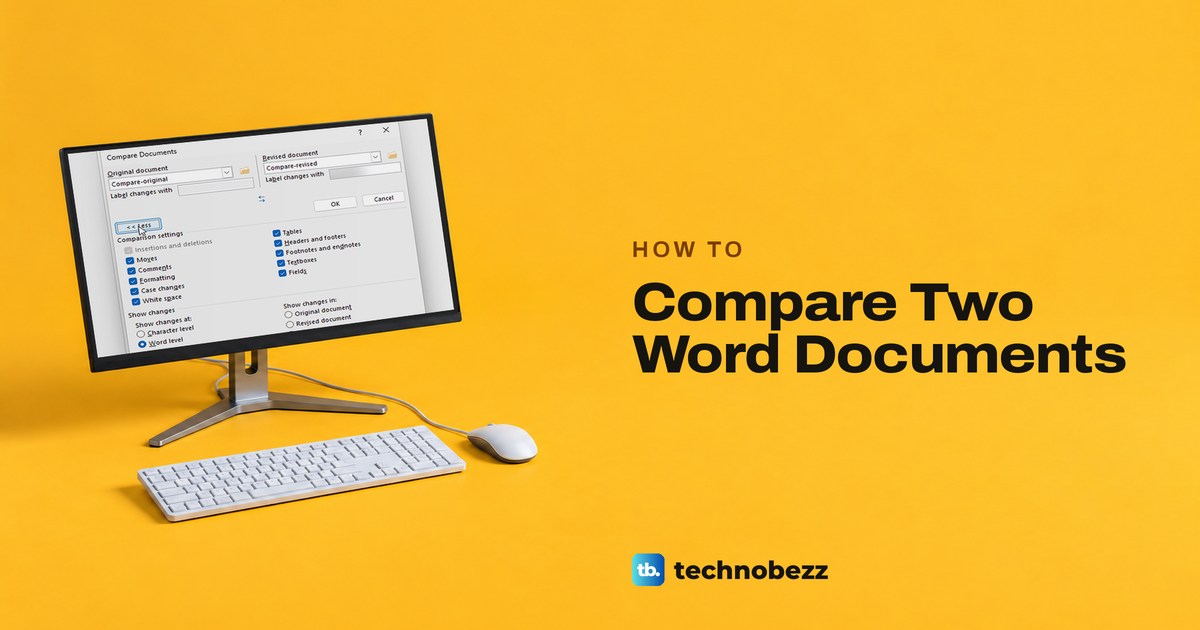 How to Compare Two Word Documents and See Changes