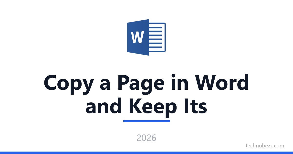 How to Copy a Page in Word and Keep Its Formatting | Technobezz