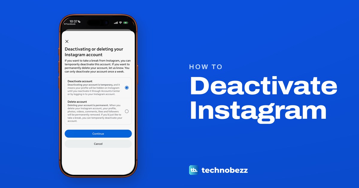 How to Deactivate Instagram in the App or on a Computer