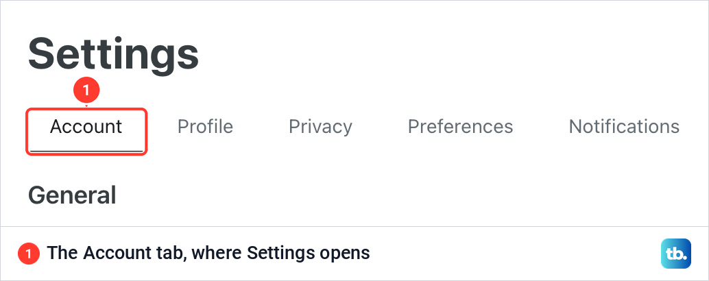 Reddit Settings page with the Account tab selected next to Profile, Privacy, Preferences and Notifications.