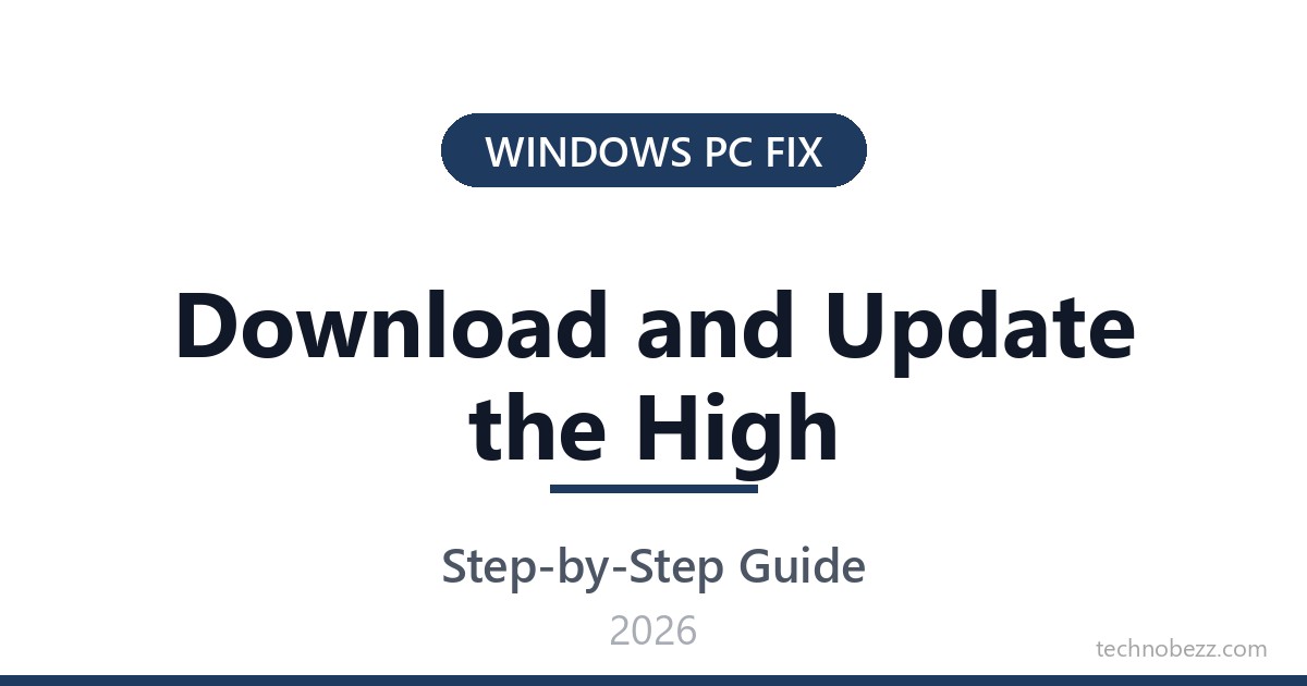 How to Download and Update the High Definition Audio Driver | Technobezz
