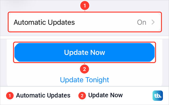 iPhone Software Update page with Automatic Updates set to On and an Update Now button.