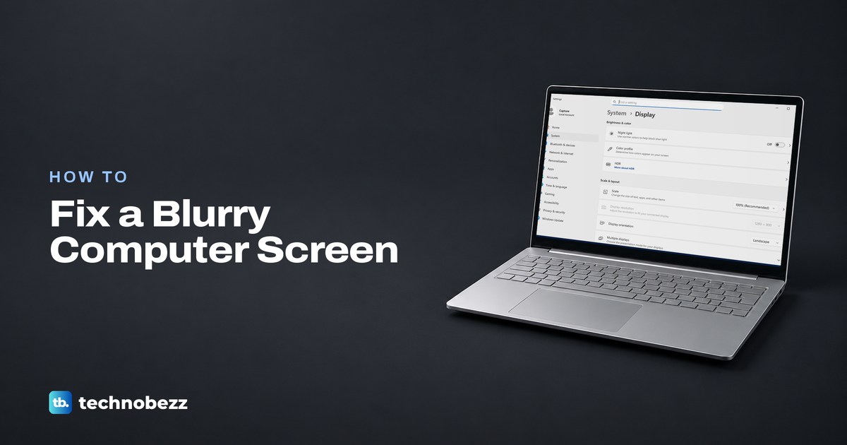 How to Fix a Blurry Computer Screen