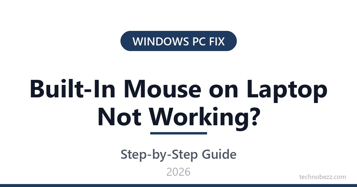 Built In Mouse Built-In Mouse on Laptop Not Working? How to Fix the Touchpad | Technobezz