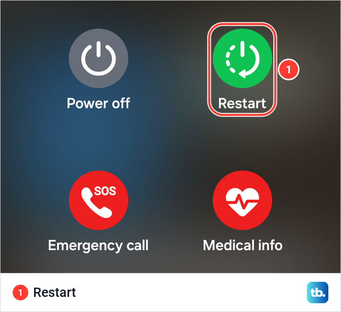 Samsung Galaxy power menu with Power off, Restart, Emergency call and Medical info buttons.