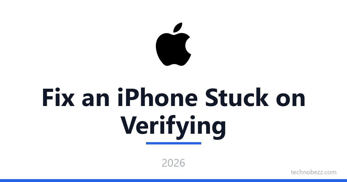 How to Fix an iPhone Stuck on Verifying Update on the Lock Screen ...